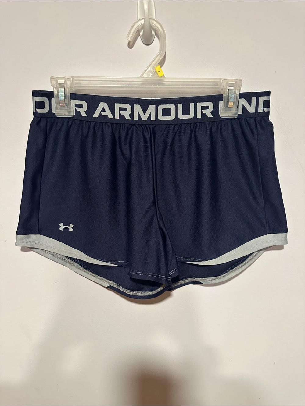 Under Armour Navy Athletic Shorts with Gray Trim